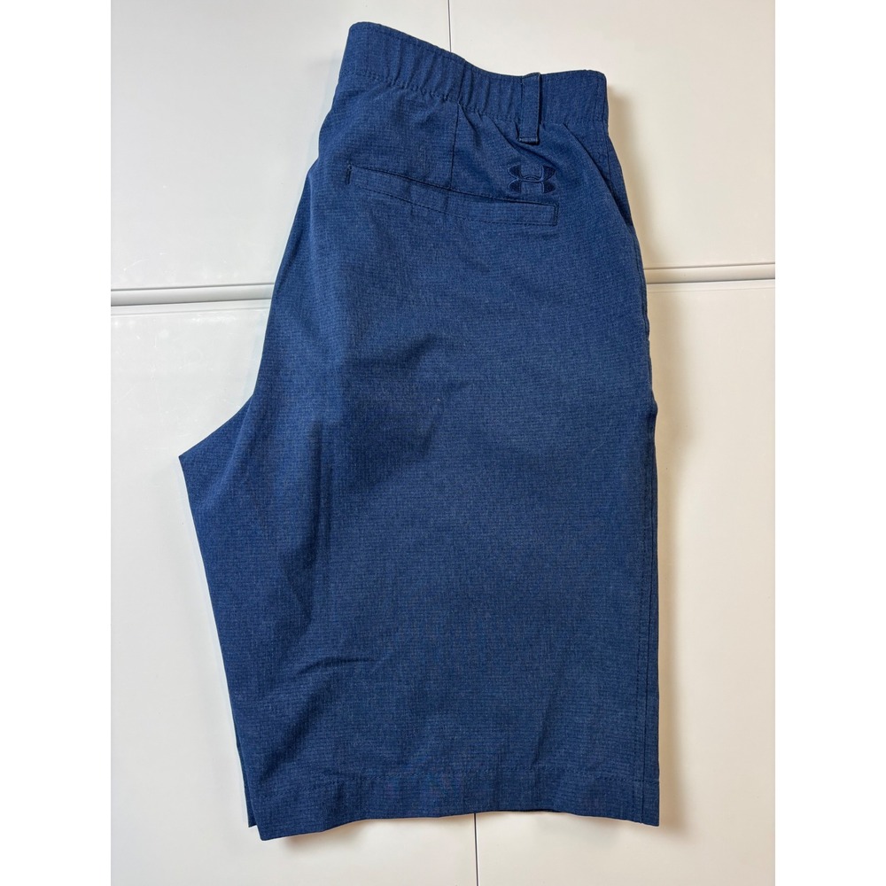Under Armour Match Play Golf Shorts Mens 32 Royal Blue HeatGear